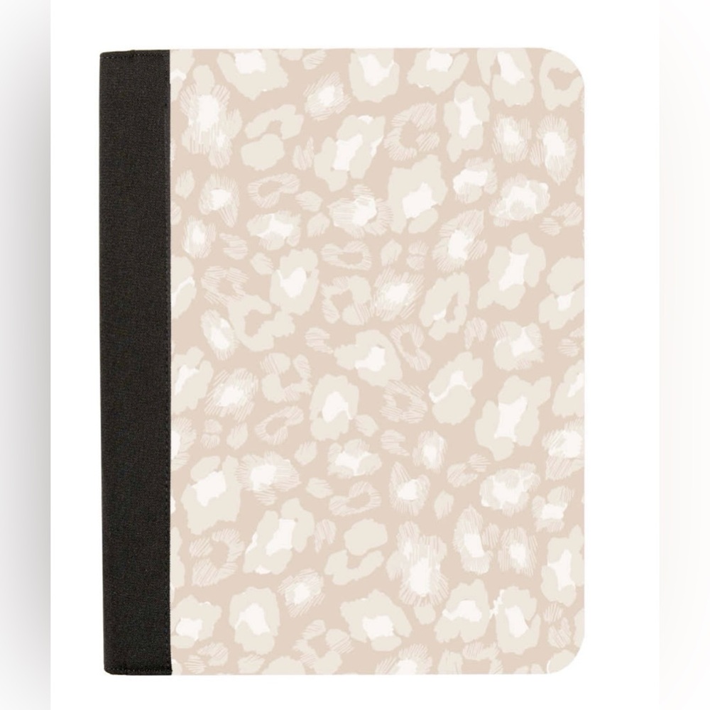 Erin Condren Leopard Large Stand Up Tablet Lrg Folio Planner Tech Organizer NWOT